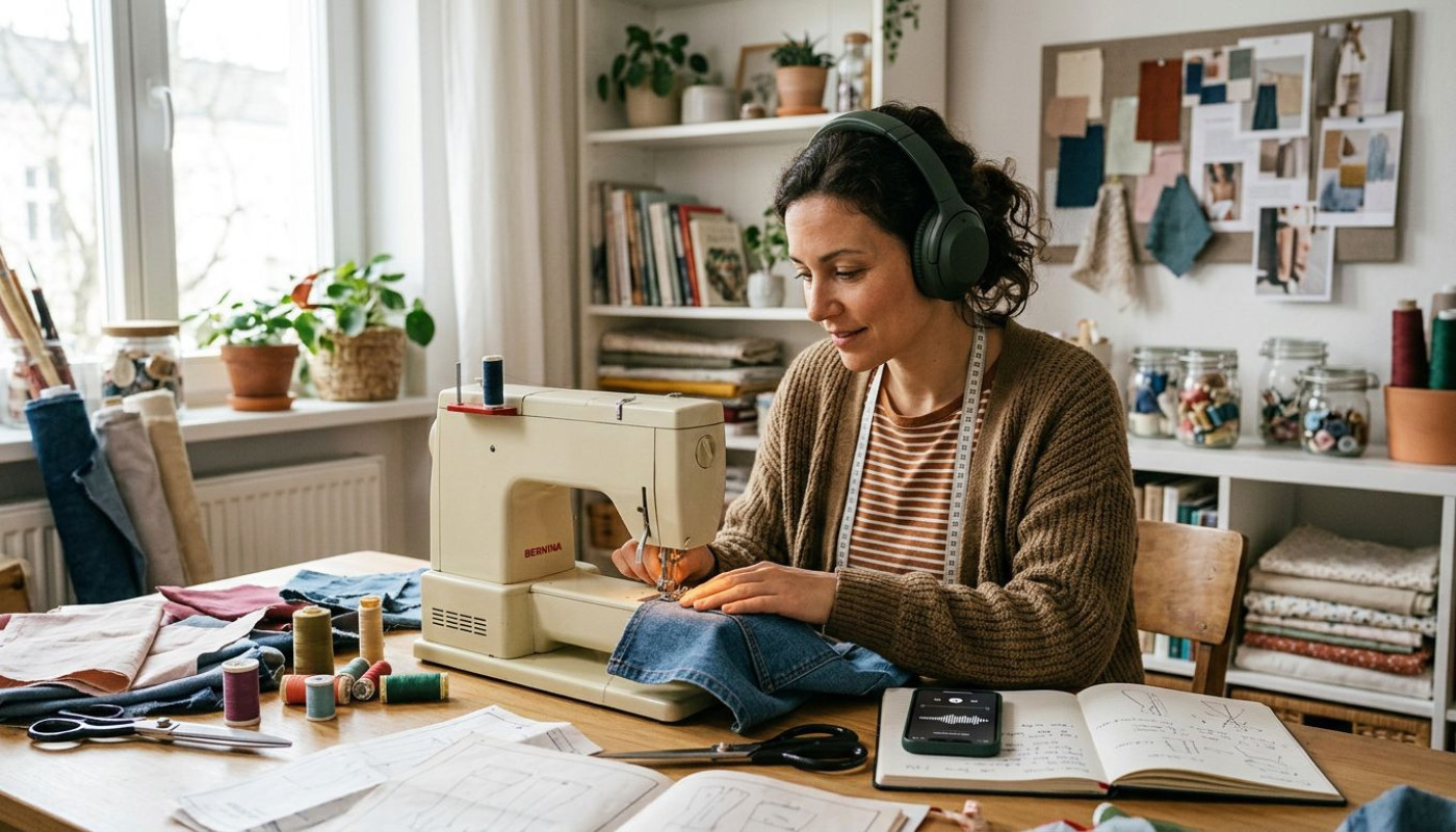 Comment les podcasts réinventent-ils l'apprentissage de la couture ?